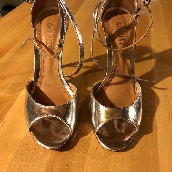 Schutz Strappy Stiletto Heels - Picture 6 of 8